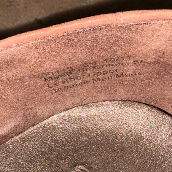 Clarks Bendables Rose Pink Leather Comfy Ballet Flats With Bow Detail Size 8 - Picture 9 of 11